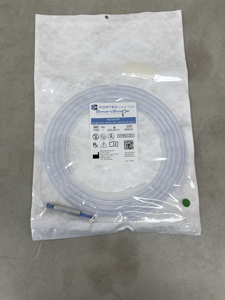 11565 - FORTEC MEDICAL - SmartScope 550µm Bare Holmium Fiber (SU-550-RT), (EA) - ( Expiry Date: 2025-08-31 )