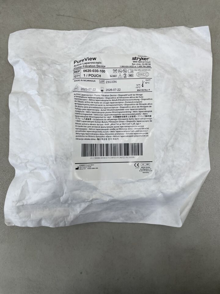 0620-030-100 - CONMED - PureView Active Laparoscopic Plume Filtration Device, (EA) - ( Expiry Date: 2026-07-22 )