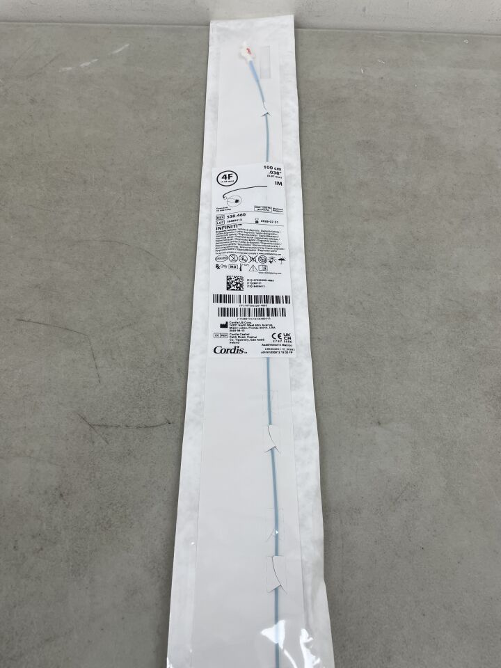 538-460 - CORDIS - Infiniti Diagnostic Catheter - IM - 4Fr x .038" x 100cm, (EA) - ( Expiry Date: 2028-07-31 )
