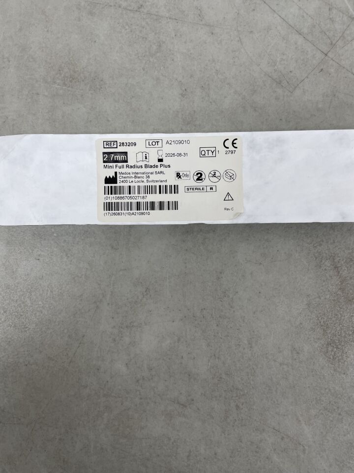 283209 - DEPUY - FMS Full Radius Blade Plus 3.5mm, (EA) - ( Expiry Date: 2026-08-31 )