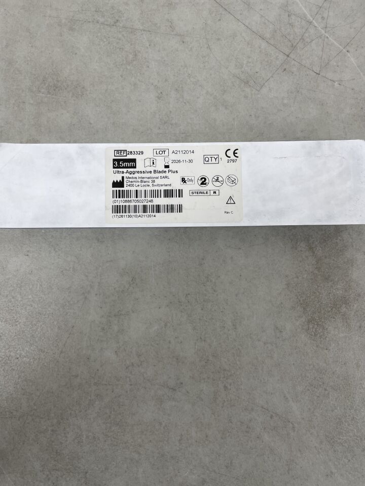 283329 - DEPUY - mitek ultra-aggressive blade plus, 3.5mm, (EA) - ( Expiry Date: 2026-11-30 )