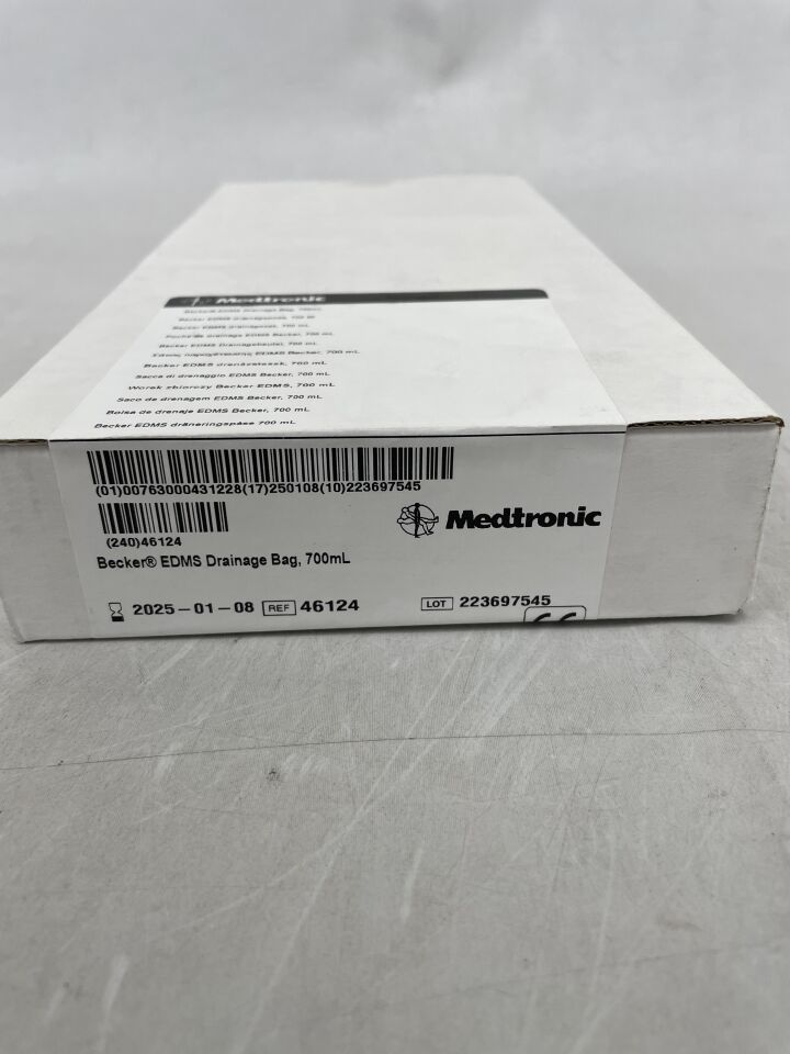 46124 - MEDTRONIC - Becker EDMS Drainage Bag, 700ml, (BX/1) - ( Expiry Date: 2026-03-04 )