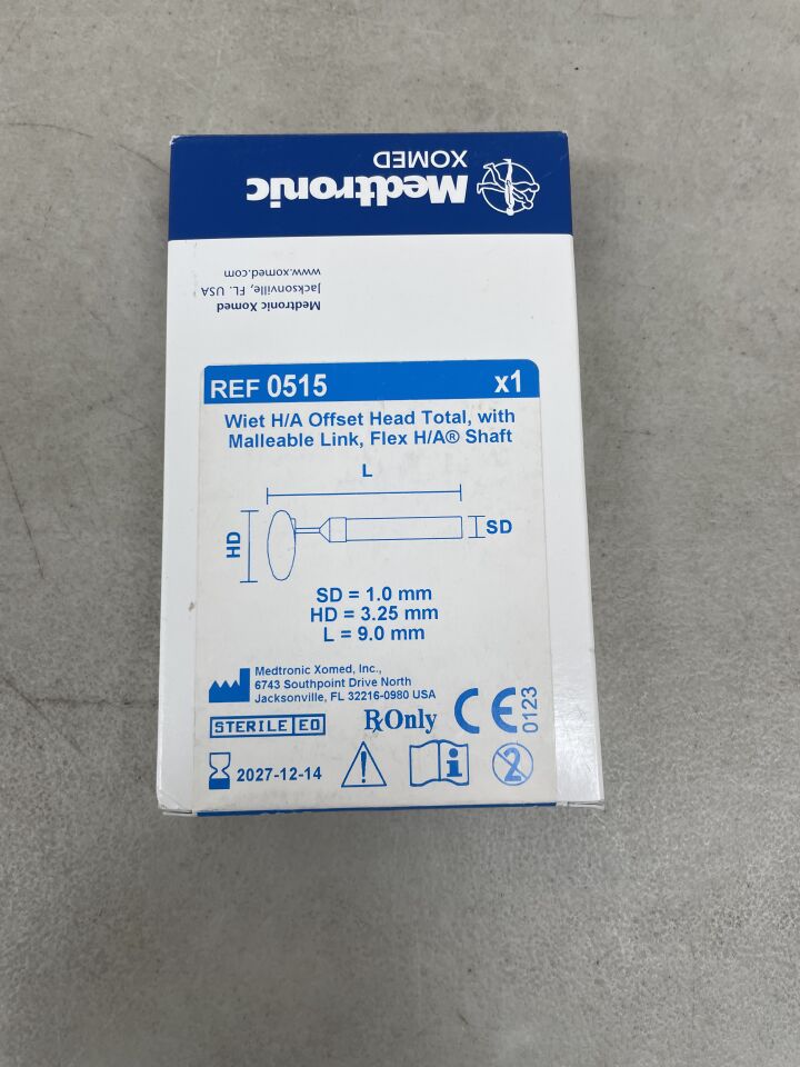 515 - MEDTRONIC - Wiet H/A Offset Head Total, 1.0mm x 3.25mm x 9.0mm, (BX/1) - ( Expiry Date: 2027-12-14 )