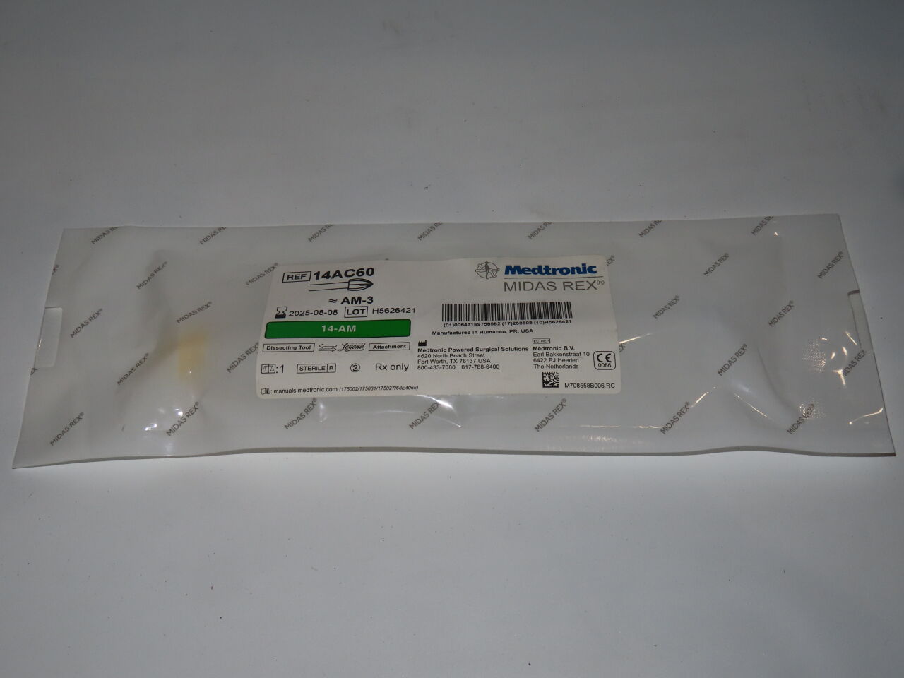 14AC60 - MEDTRONIC - Midas Rex Legend, Acorn 14cm, 6mm, (EA) - ( Expiry Date: 2025-12-12 )