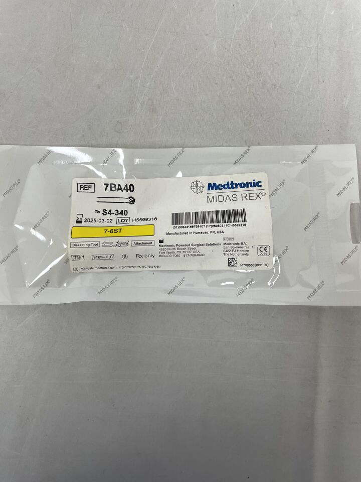 7BA40 - MEDTRONIC - Midas Rex Legend, Ball Fluted 7cm, 4mm, (EA) - ( Expiry Date: 2026-05-25 )