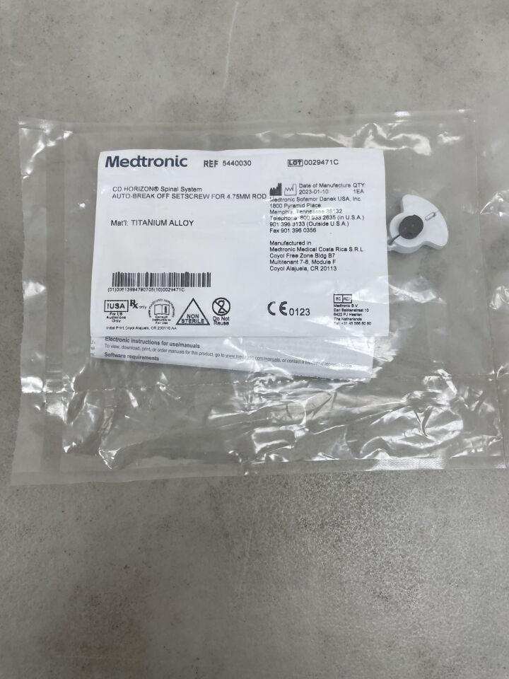 5440030 - MEDTRONIC - CD HORIZON Auto-Break Off Set Screw, 4.75mm, (EA) - ( Expiry Date: 2099-12-31 )