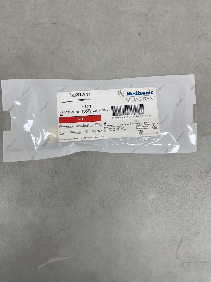 8TA11 - MEDTRONIC - Midas Rex Legend, Tapered 8cm, 1.1mm, (EA) - ( Expiry Date: 2026-06-20 )