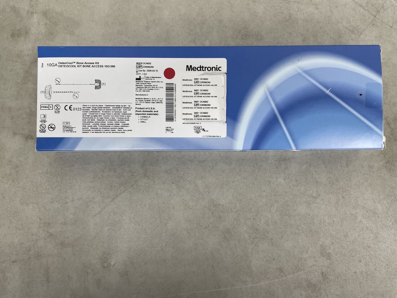 OCN002 - MEDTRONIC - OsteoCool Bone Access Kit 10G, (BX/1) - ( Expiry Date: 2026-04-15 )