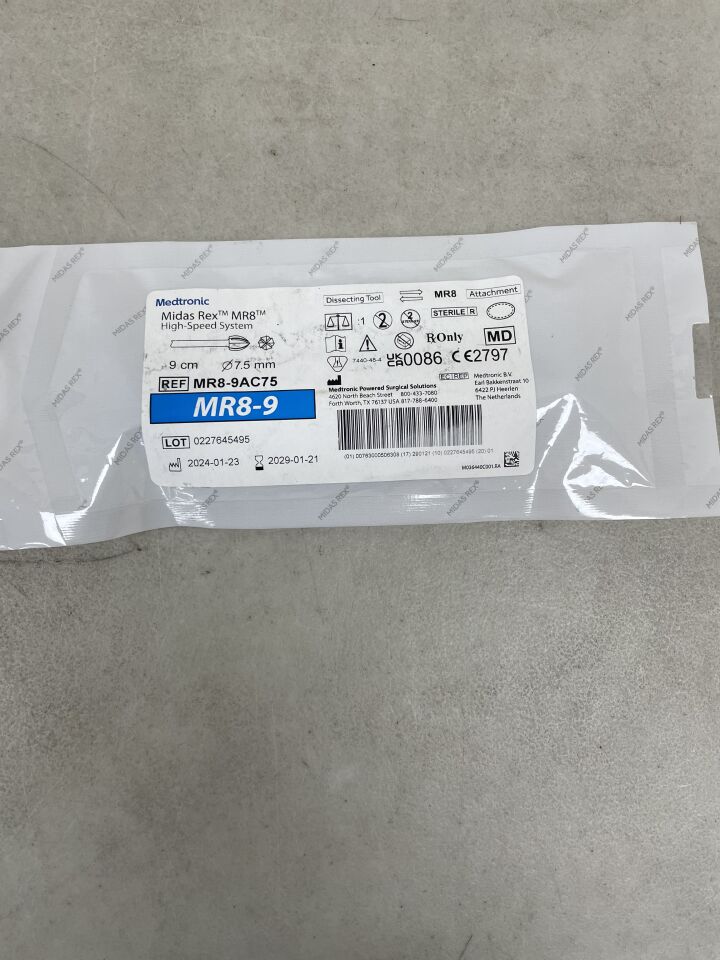 MR8-9AC75 - MEDTRONIC - Midas Rex MR8, Acorn 9cm, 7.5mm, (EA) - ( Expiry Date: 2029-01-21 )