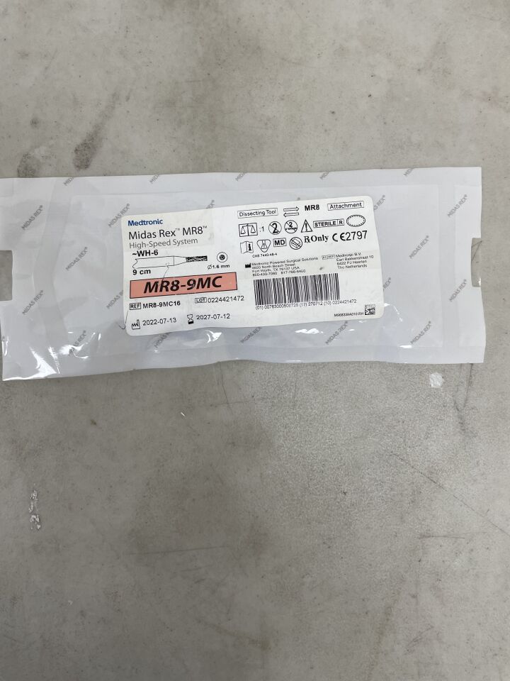 MR8-9MC16 - MEDTRONIC - Midas Rex MR8 Metal Cutter Carbide 9cm, 1.6mm, (EA) - ( Expiry Date: 2027-07-12 )