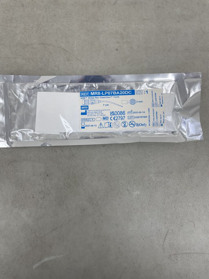 MR8-LP07BA20DC - MEDTRONIC - Midas Rex ClearView MR8 Proximal Bend, 7cm x 2mm, Ball Diamond Coarse (No Box), (EA) - ( Expiry Date: 2027-06-13 )