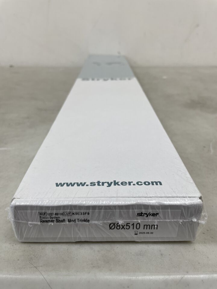 0227-8510S - STRYKER - Bixcut Reamer Shaft, Modified Trinkle 8mm x 510mm, (BX/1) - ( Expiry Date: 2025-06-30 )