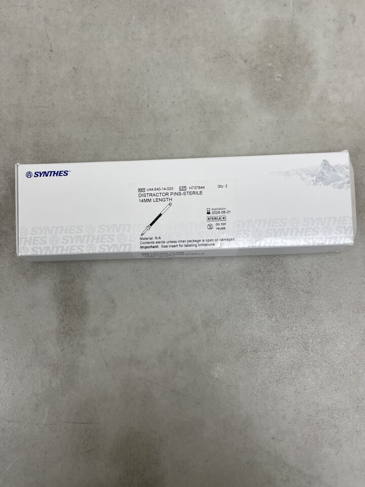U44-640-14-02S - SYNTHES - Distractor Pin, 14 mm Length, (BX/2) - ( Expiry Date: 2028-08-31 )