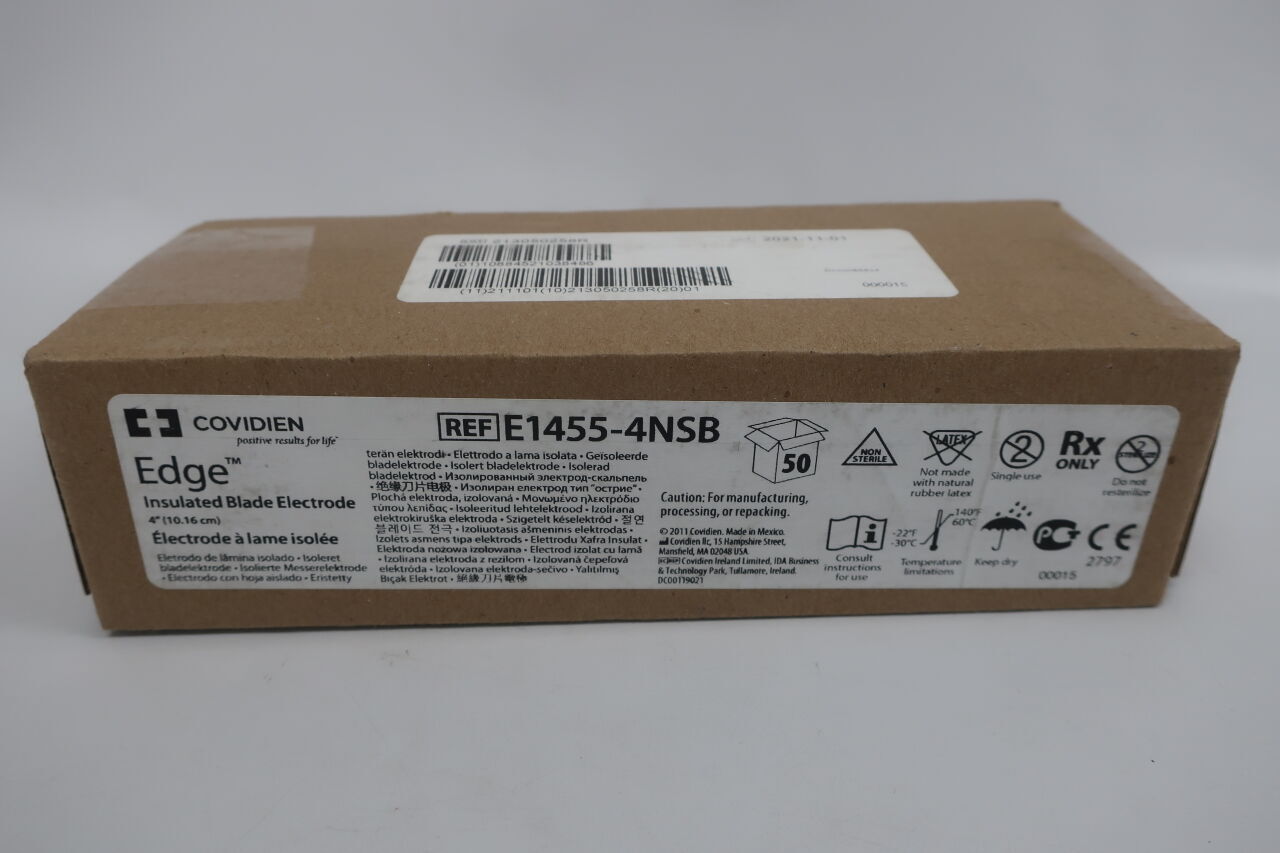 E1455-4NSB - COVIDIEN - Insulated Blade Electrode;Caution: For manufacturing, processing, or repacking., (box/50) - ( Expiry Date: 2099-12-31 )