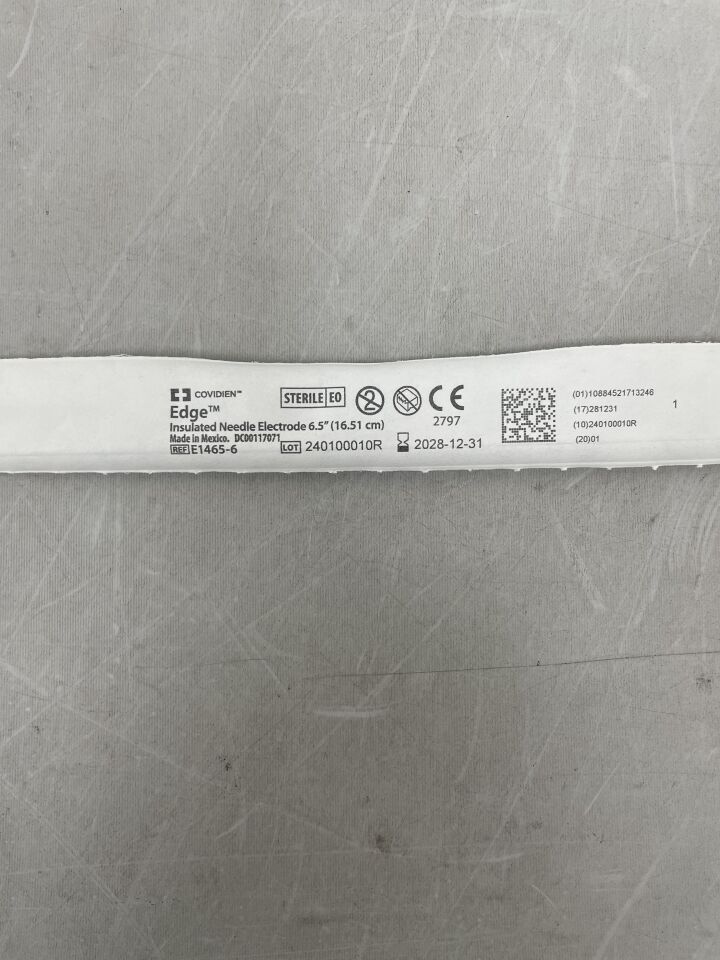 E1465-6 - COVIDIEN - Edge Insulated Needle Electrode 6.5", (EA) - ( Expiry Date: 2028-12-31 )