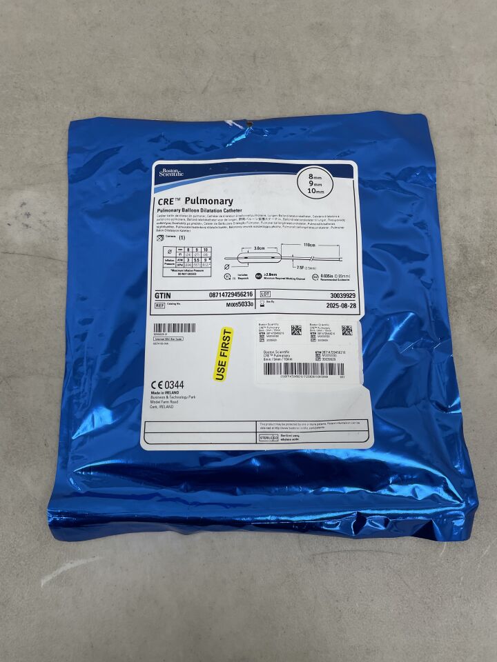 5033 - BOSTON SCIENTIFIC - CRE Pulmonary Balloon Dilatation Catheter - 8mm x 9mm x 10mm, (EA) - ( Expiry Date: 2025-08-28 )