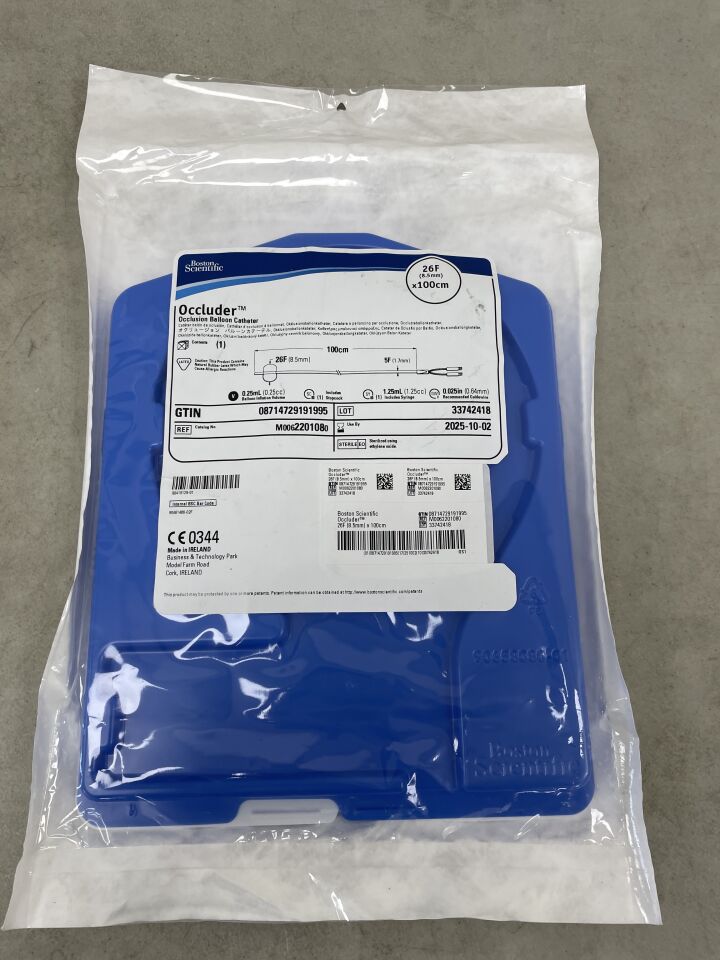 220108 - BOSTON SCIENTIFIC - Occluder Occlusion Balloon Catheter - 26Fr x 100cm, (EA) - ( Expiry Date: 2025-10-02 )