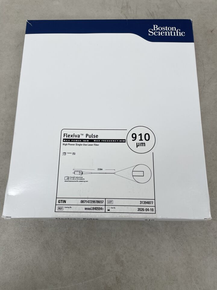 L840594 - BOSTON SCIENTIFIC - Flexiva Pulse High Power Single-Use Laser Fiber - 100W x 80HZ - 2.6m x 910µm, (BX/5) - ( Expiry Date: 2026-04-10 )