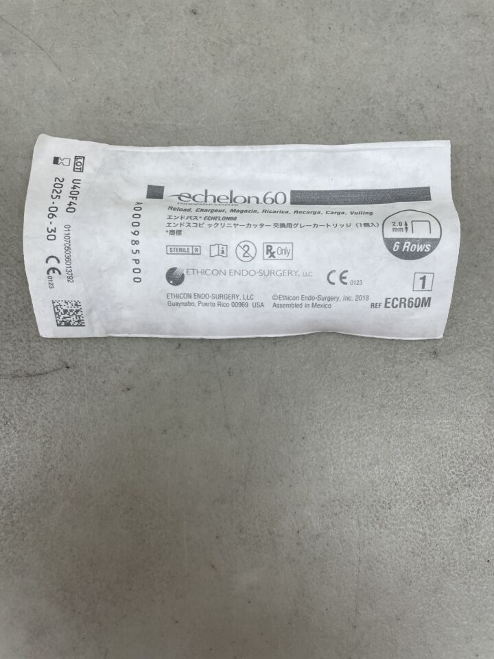 ECR60M - ETHICON - Echelon Endopath Stapler Reload, For 60 mm Endoscopic Staplers, Gray, (EA) - ( Expiry Date: 2025-06-30 )