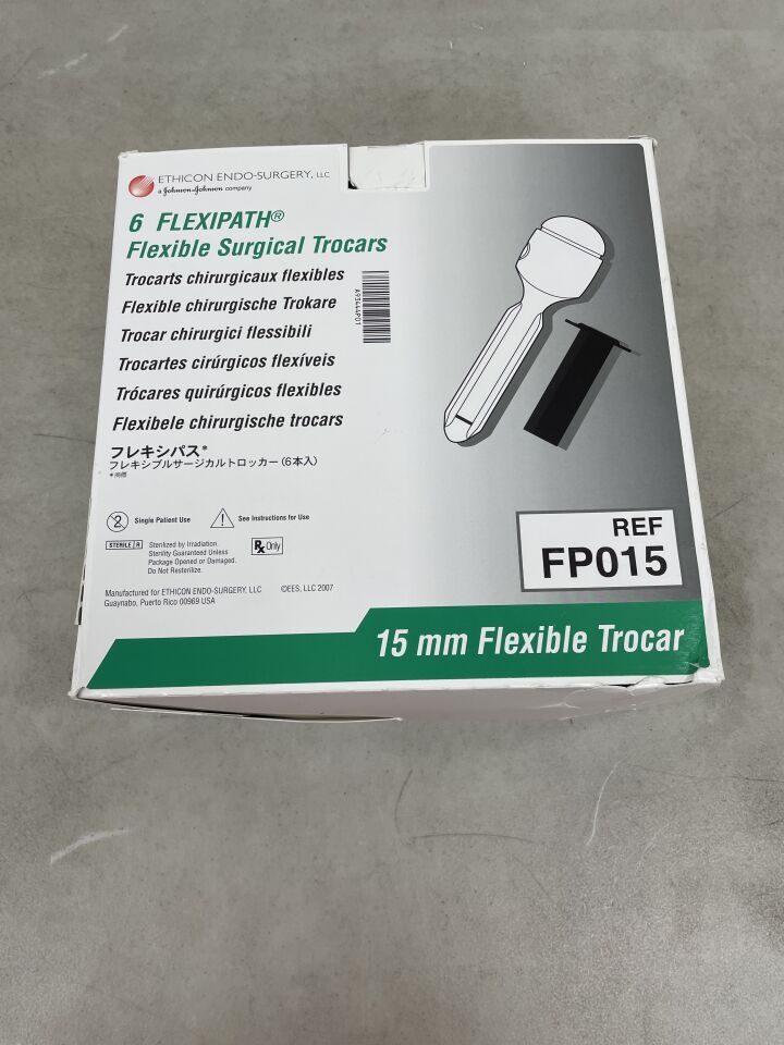 FP015 - ETHICON - Flexipath Flexible Thoracic Trocar, 15 dia. x 80 mm Length, (BX/6) - ( Expiry Date: 2025-09-30 )