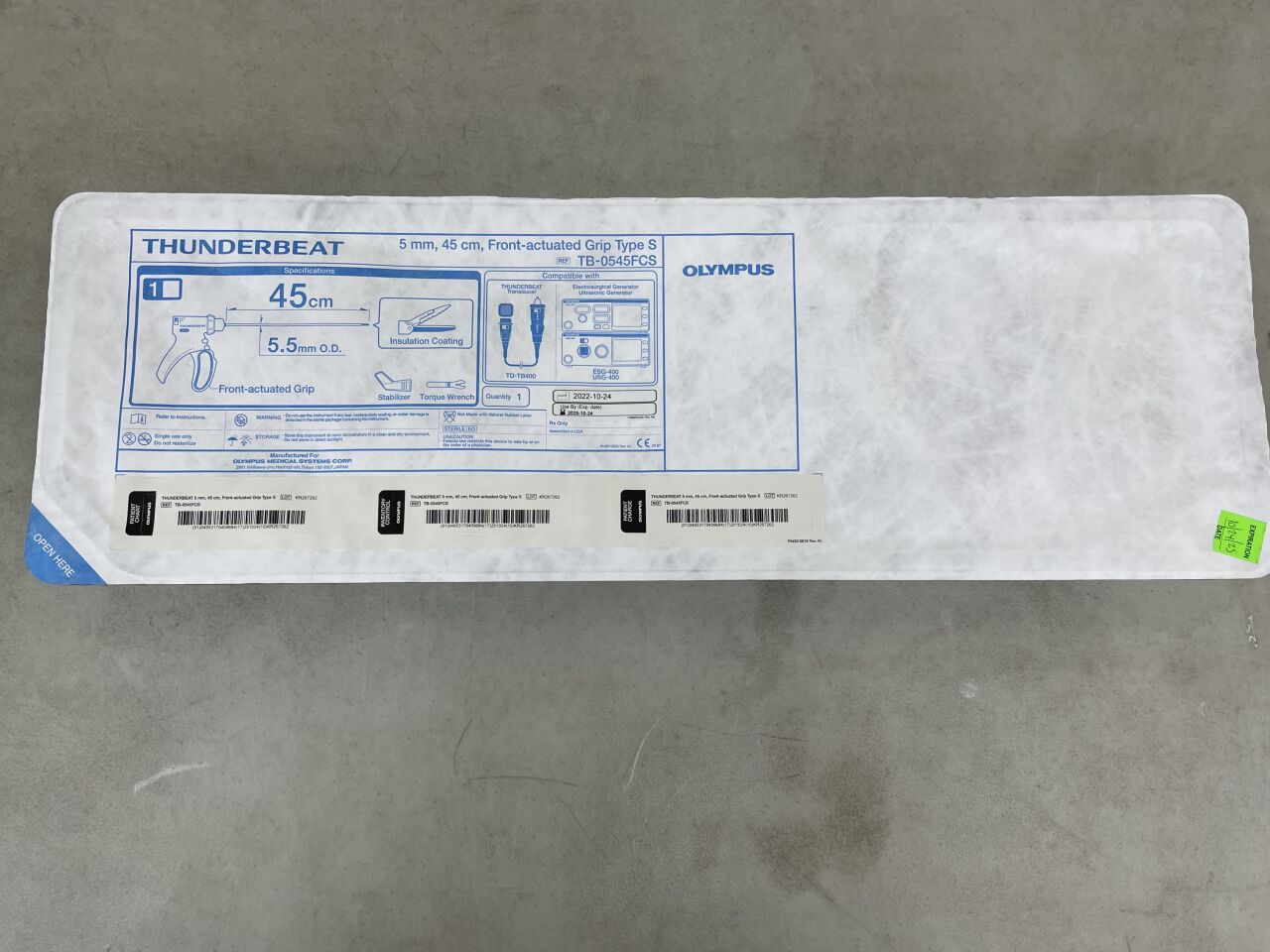 TB-0545FCS - OLYMPUS - Thunderbeat Type S Handpiece Model, 5mm x 45cm, (EA) - ( Expiry Date: 2025-10-24 )