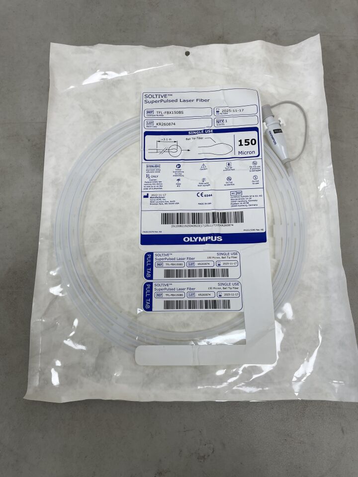 TFL-FBX150BS - OLYMPUS - SOLTIVE SuperPulsed Ball Tip Laser Fiber 150µm, () - ( Expiry Date: 2025-11-17 )