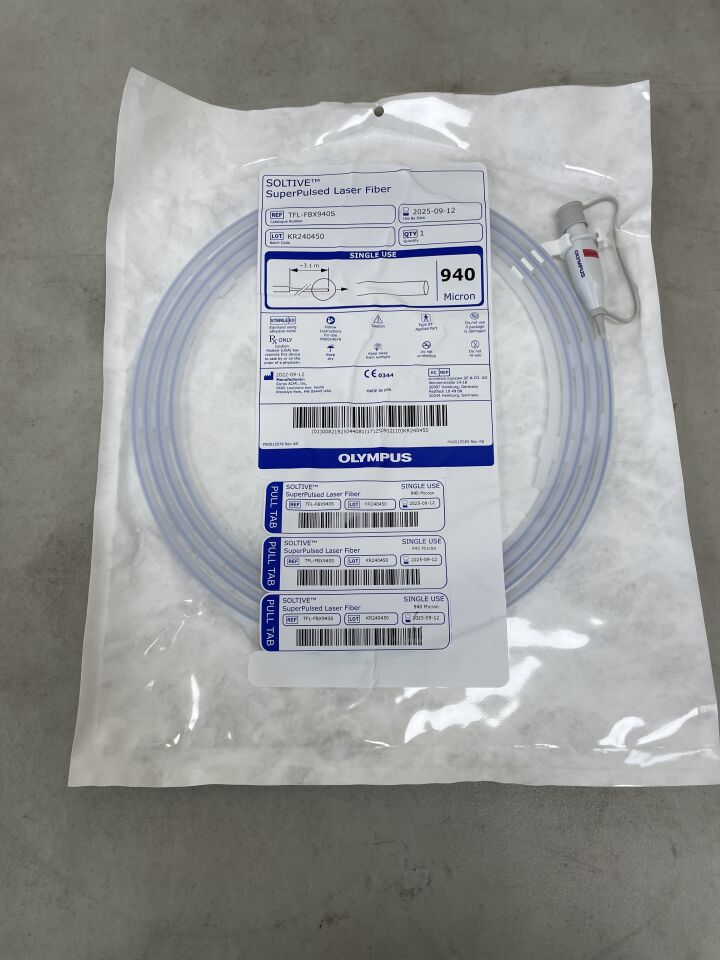 TFL-FBX940S - OLYMPUS - SOLTIVE Single-Use Surgical Laser Fiber, 940µm, (EA) - ( Expiry Date: 2025-09-12 )