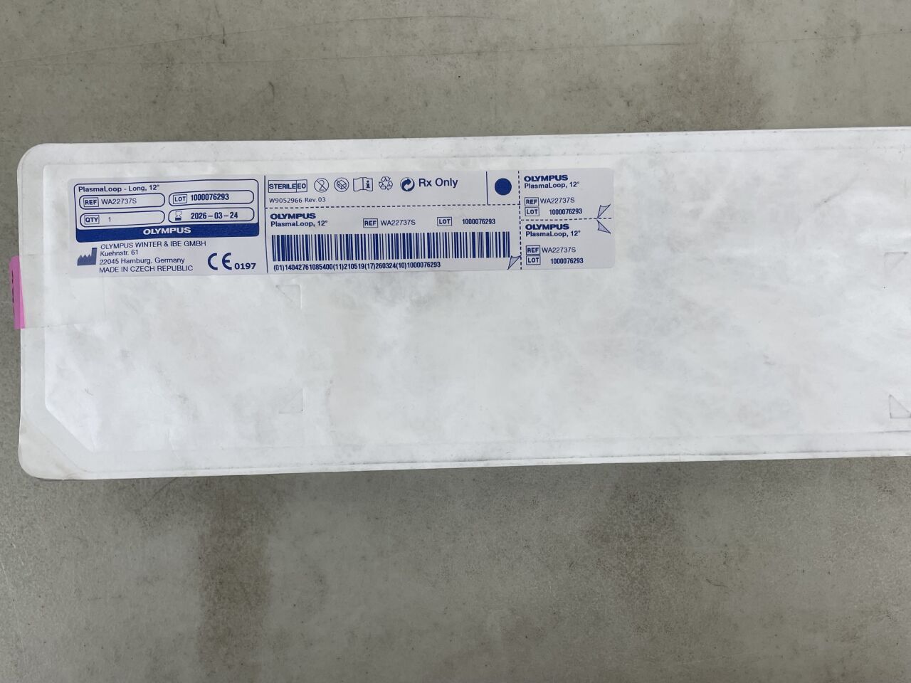 WA22737S - OLYMPUS - PlasmaLoop HF-Resection Electrode w/Cable, Large Loop, 12 Degree, (EA) - ( Expiry Date: 2026-03-24 )