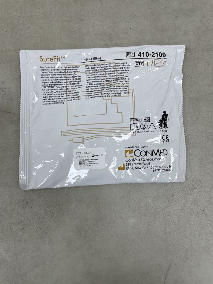 410-2000 - CONMED - surefit dual dispersive electrode with 10' cable, (EA) - ( Expiry Date: 2027-05-23 )