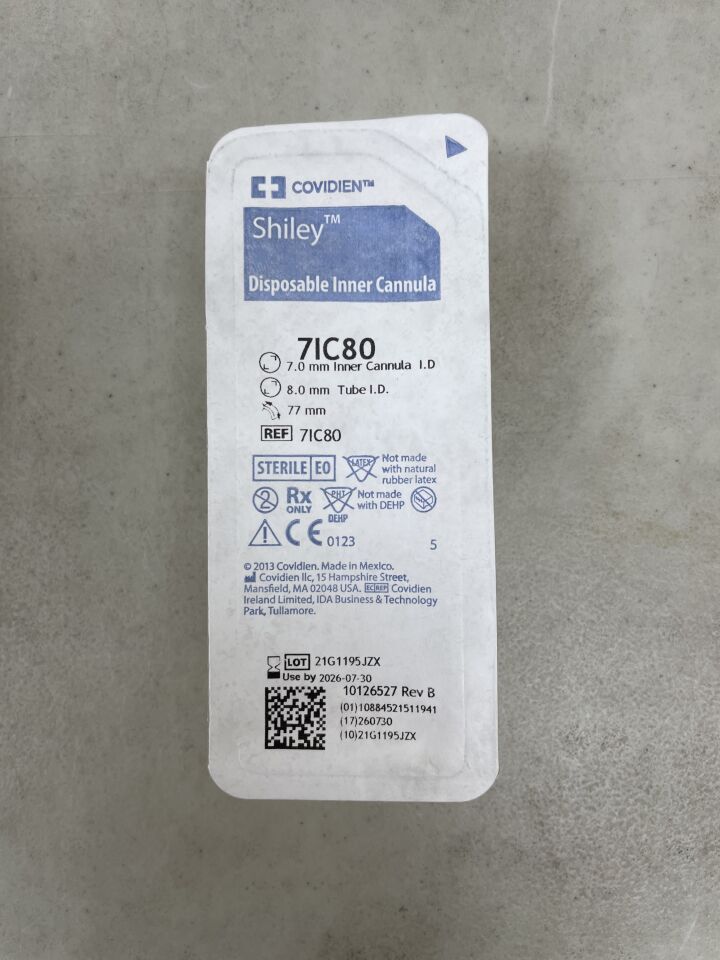 7IC80 - COVIDIEN - Shiley Disposable Inner Cannula 7.0mm, (EA) - ( Expiry Date: 2026-07-30 )