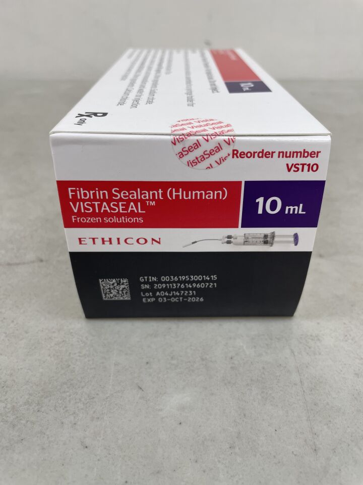 VST10 - ETHICON - Fibrin Sealant (Human) Vista Seal Frozen Solutions 10mL (PRODUCT NOT FROZEN), (BX/1) - ( Expiry Date: 2026-10-03 )
