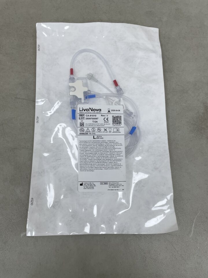 CA-81010 - LIVANOVA - Cardioplegia Cannulae, Antegrade/Retrograde Perfusion Adapter, (EA) - ( Expiry Date: 2028-04-06 )