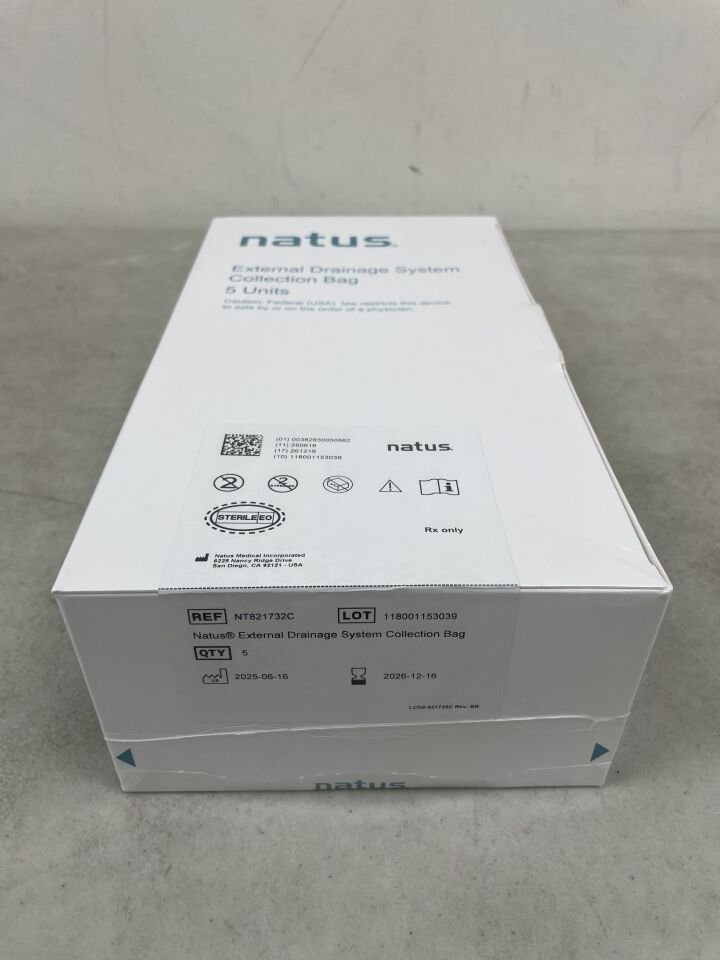 NT821732C - NATUS - External Drainage System Collection Bag, (BX/5) - ( Expiry Date: 2026-12-16 )