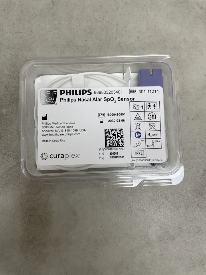 301-11214 - PHILIPS - Nasal Alar Disposable SpO2 Sensor, (EA) - ( Expiry Date: 2030-03-06 )