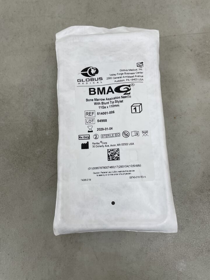 514001-006 - RANFAC - BMAC Bone Marrow Aspiration Needle, 11G x 110mm, (EA) - ( Expiry Date: 2029-01-04 )