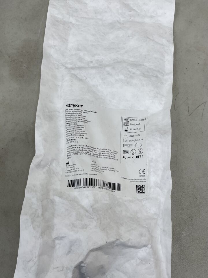 0206-512-000 - STRYKER - Breakaway Femoral Nozzle, 200mm, (EA) - ( Expiry Date: 2028-05-01 )
