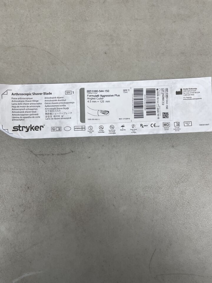 0380-544-150 - STRYKER - Formula 4.5mm Angled Aggressive Plus, (EA) - ( Expiry Date: 2029-10-14 )