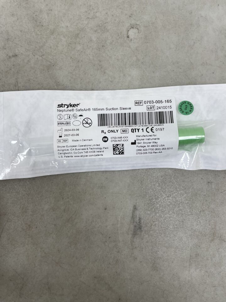 0703-005-165 - STRYKER - Neptune Suction Sleeve 165mm, (EA) - ( Expiry Date: 2027-03-06 )