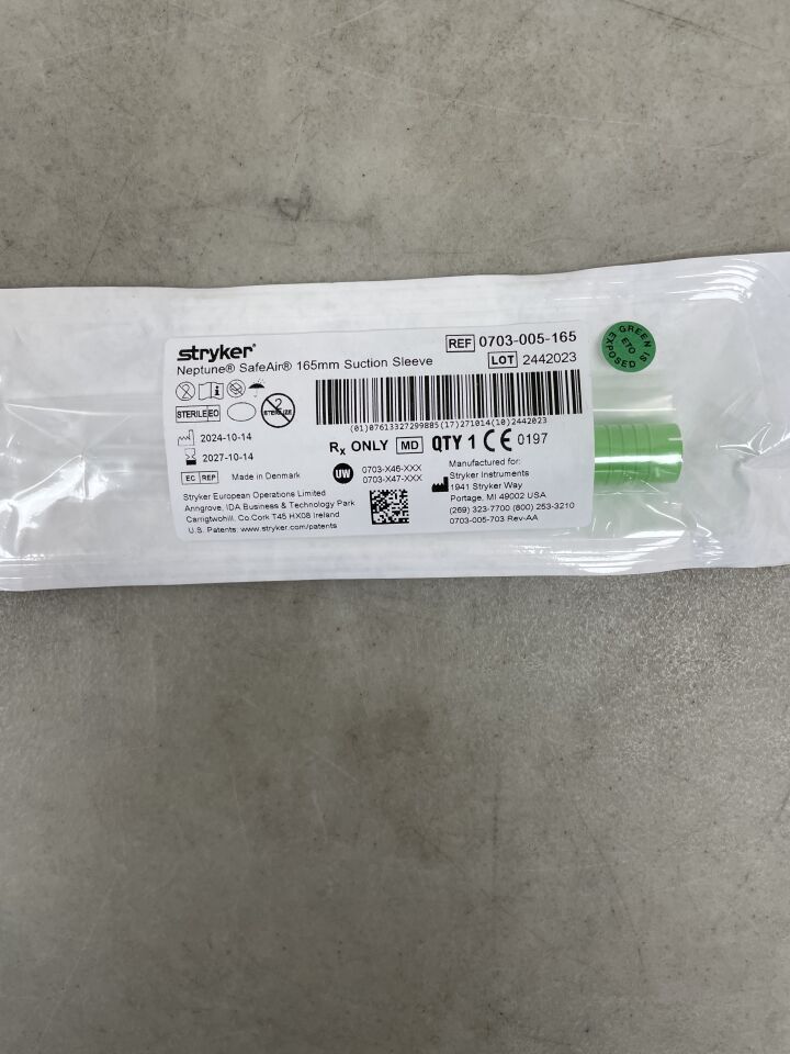 0703-005-165 - STRYKER - Neptune Suction Sleeve 165mm, (EA) - ( Expiry Date: 2027-10-14 )
