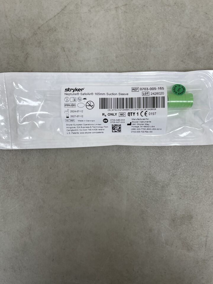 0703-005-165 - STRYKER - Neptune Suction Sleeve 165mm, (EA) - ( Expiry Date: 2027-07-12 )