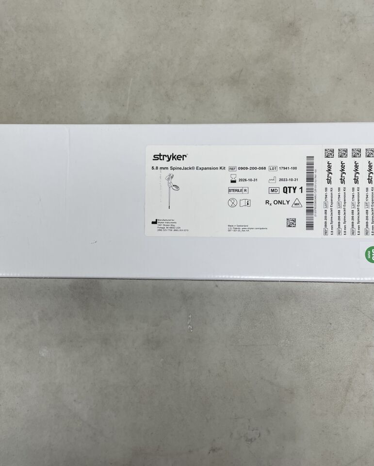 0909-200-058 - STRYKER - Vexim SpineJack Expansion Kit, 5.8mm, (BX/1) - ( Expiry Date: 2026-10-31 )