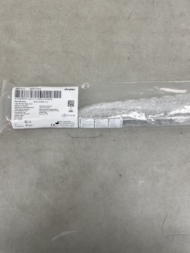 1320-0191 - STRYKER - Gamma3 Lag Screw Step Drill, 10.5 x 495mm, (EA) - ( Expiry Date: 2099-12-31 )
