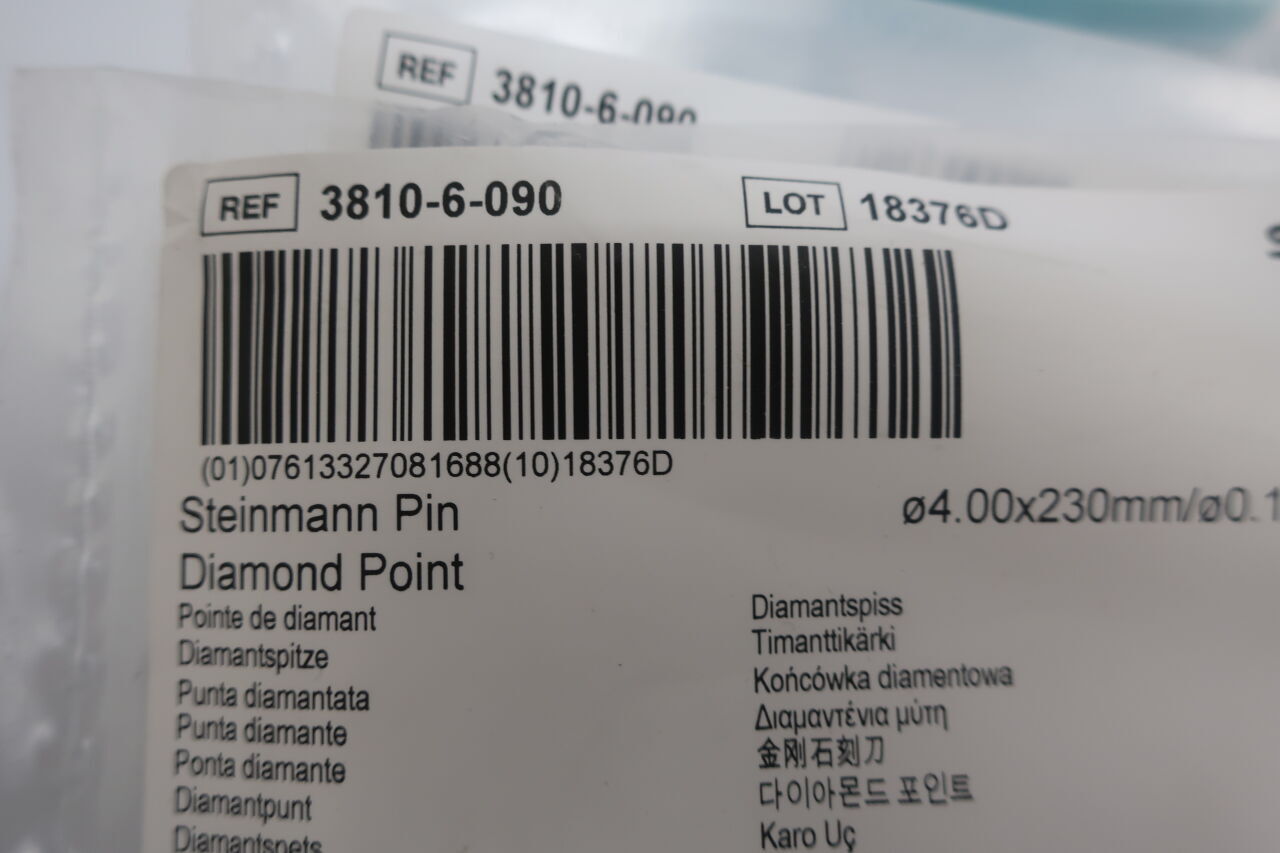 3810-6-090 - STRYKER - steinman pin diamond point , (EA) - ( Expiry Date: 2099-12-31 )