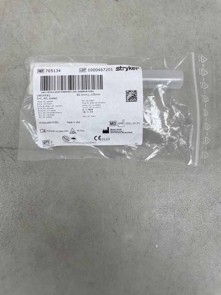705134 - STRYKER - VariAx 2 Drill, AO, Scaled, 2.0 x 105mm, (EA) - ( Expiry Date: 2099-12-31 )