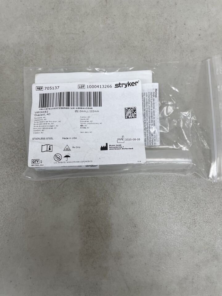 705137 - STRYKER - VariAx 2 Overdrill, AO, 2.0 x 122mm, (EA) - ( Expiry Date: 2099-12-31 )
