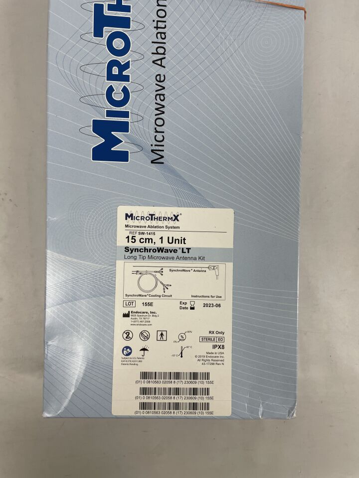 SW-1415 - ENDOCARE - MicroThermX SynchroWave Long Tip Antenna Kit, 14G x 15cm, (BX/1) - ( Expiry Date: 2023-06-09 )