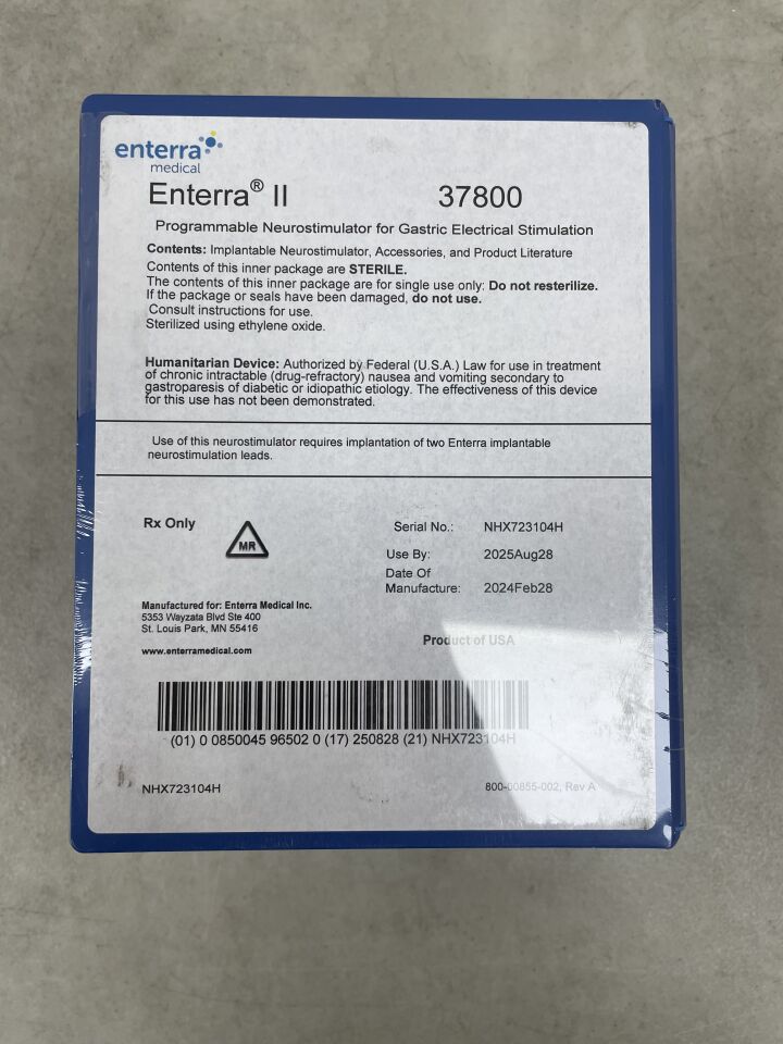 37800 - MEDTRONIC - Enterra II Programmable Neurostimulator for Gastric Electrical Stimulation, (EA) - ( Expiry Date: 2025-06-14 )