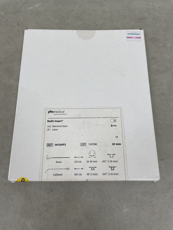 147320V2 - PFM MEDICAL - Multi-Snare - Snare (125cm x 20-30mm x .051"), Catheter (105cm x 6Fr x .052"), (BX/1) - ( Expiry Date: 2025-09-15 )
