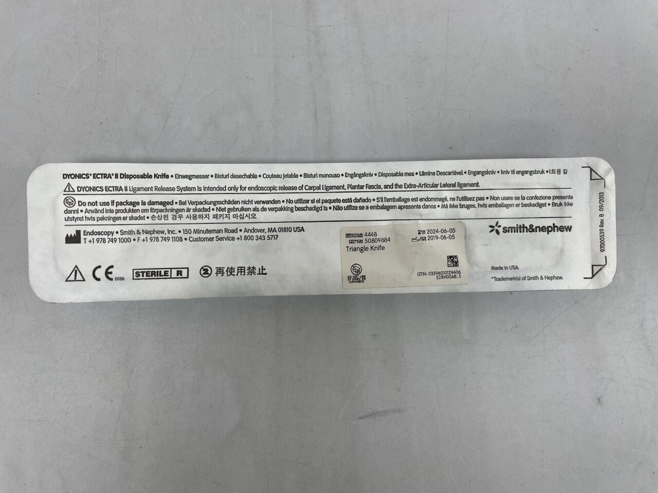 4448 - SMITH & NEPHEW - Triangle Knife, Green, (EA) - ( Expiry Date: 2024-05-05 )