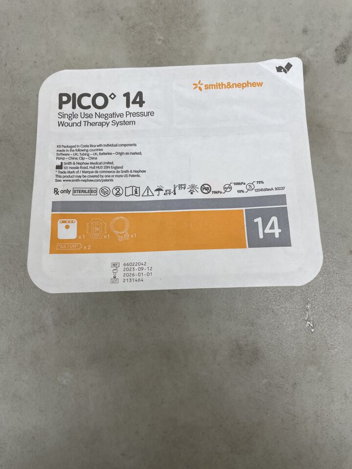 66022042-S - SMITH & NEPHEW - PICO 14 NPWT System (SYSTEM PUMP ONLY), (EA) - ( Expiry Date: 2026-01-13 )